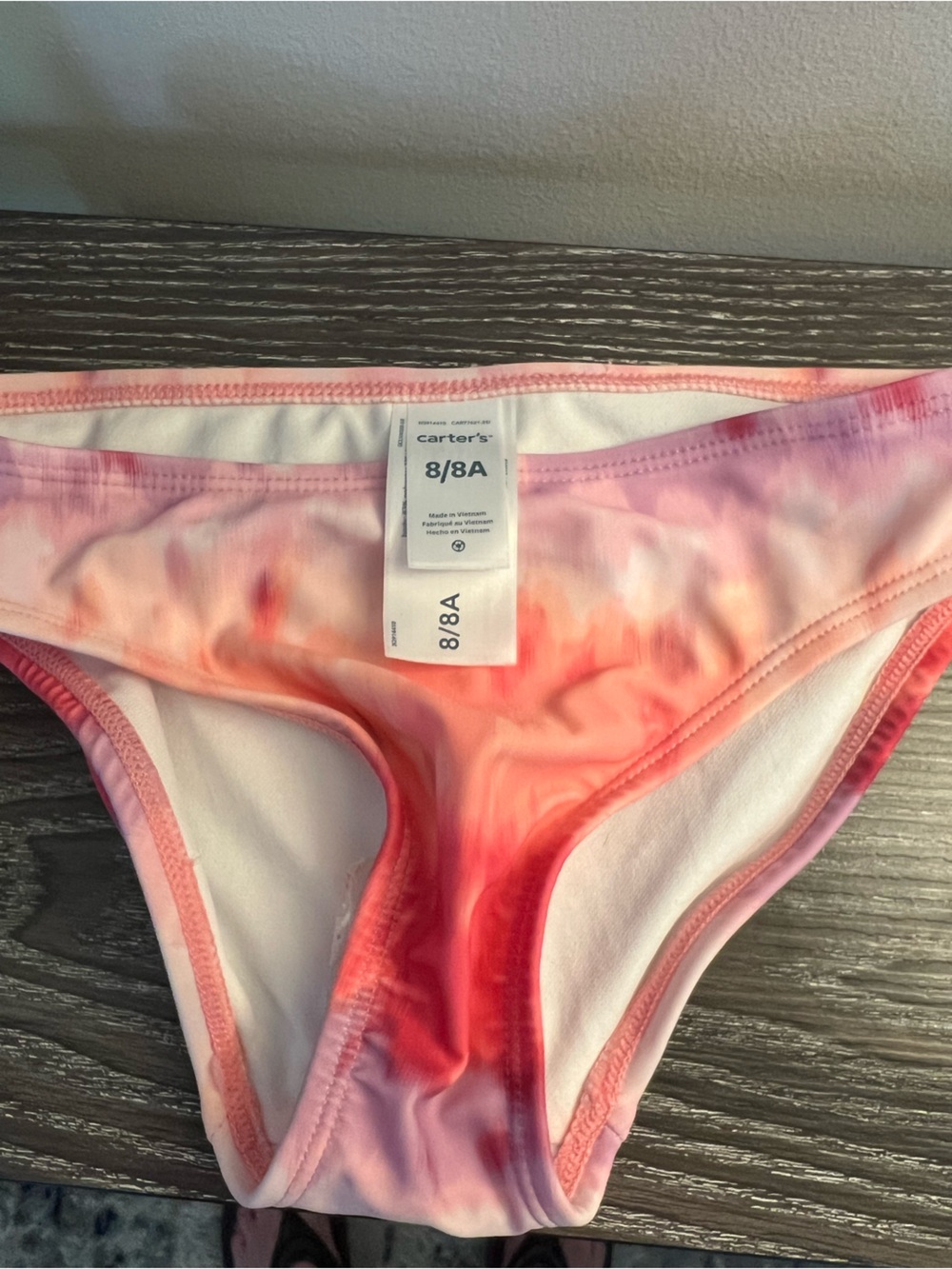 Carter's Girls Tie-Dye Bathing Suit Swim Bottom Size 8 Never Worn!